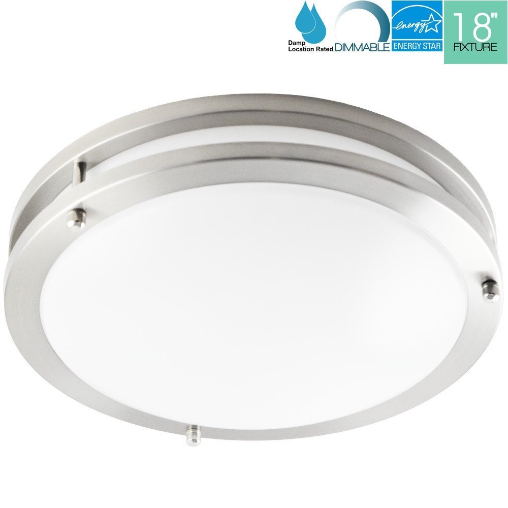 Luxrite 18 Inch Led Flush Mount Ceiling Light 30w 5000k Br Flush Mount Ceiling Light 30w 5000k Br Cargando Zoom