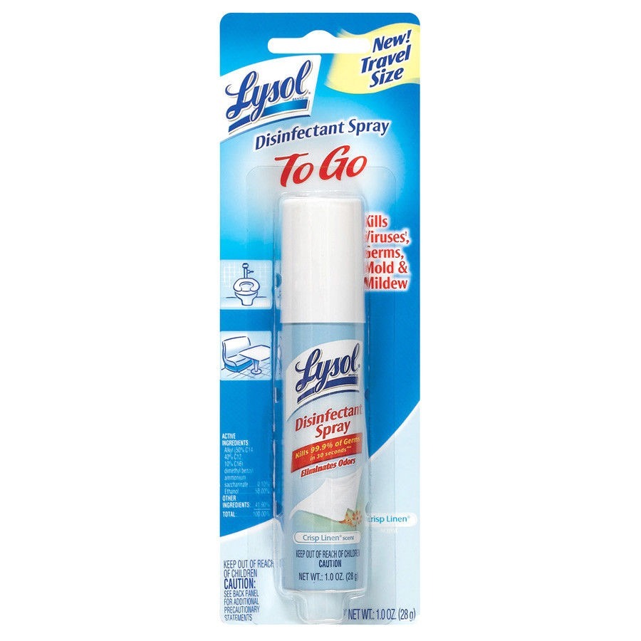 lysol disinfectant spray to