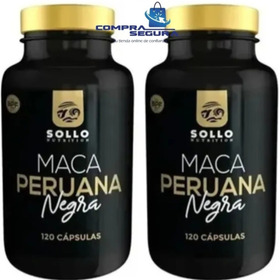 Maca Peruana Negra Sollo Premium 100% Pura  - 240 Cápsulas