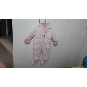 Macacão Neve Bebê Rosa 3-6m 8kg Origem Italiana Promoção