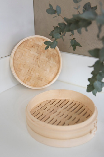 maestro de cocina-set x2 vaporeras desmontables bambu 1 piso