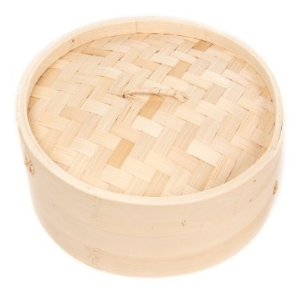 maestro de cocina - vaporera de bambú con tapa 20cm