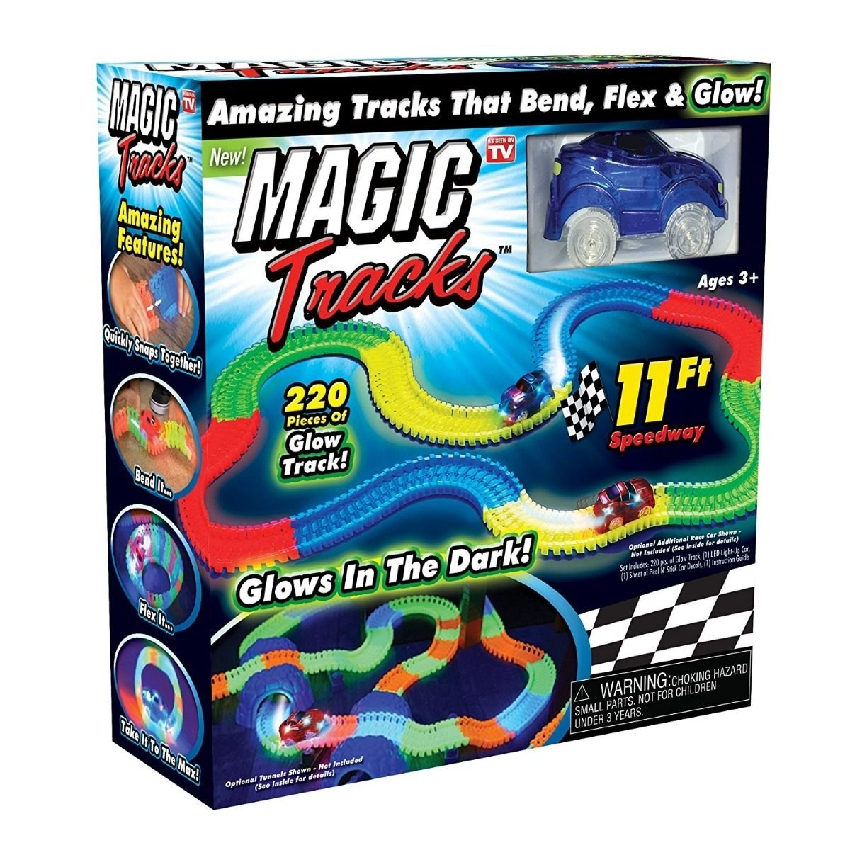 Magic Tracks 220 Piezas Pista Magica Carros Flexible