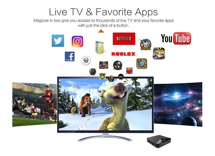 Resultado de imagem para android tv box magicsee n5"