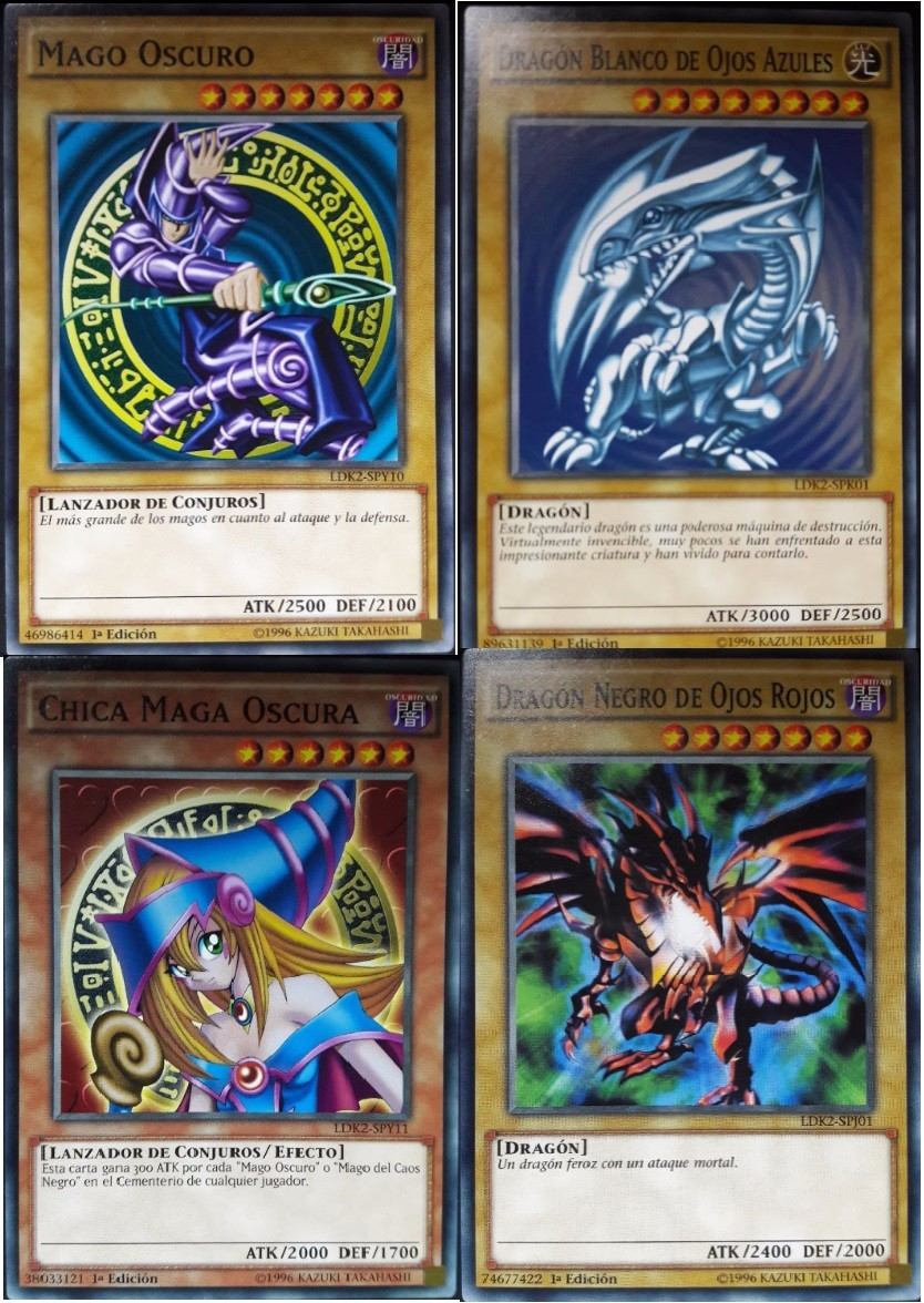 Mago Oscuro, Ojos Azules, Ojos Rojos, Maga Oscura -yugioh 