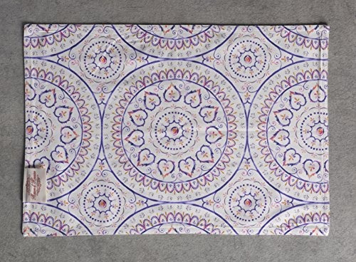 Maison d Hermine Mandala 100/% Cotton Set of 4 Placemats 13 Inch by 19 Inch