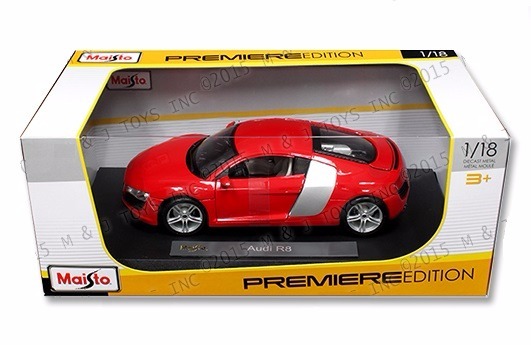 Audi r8 rojo 1:18 maisto
