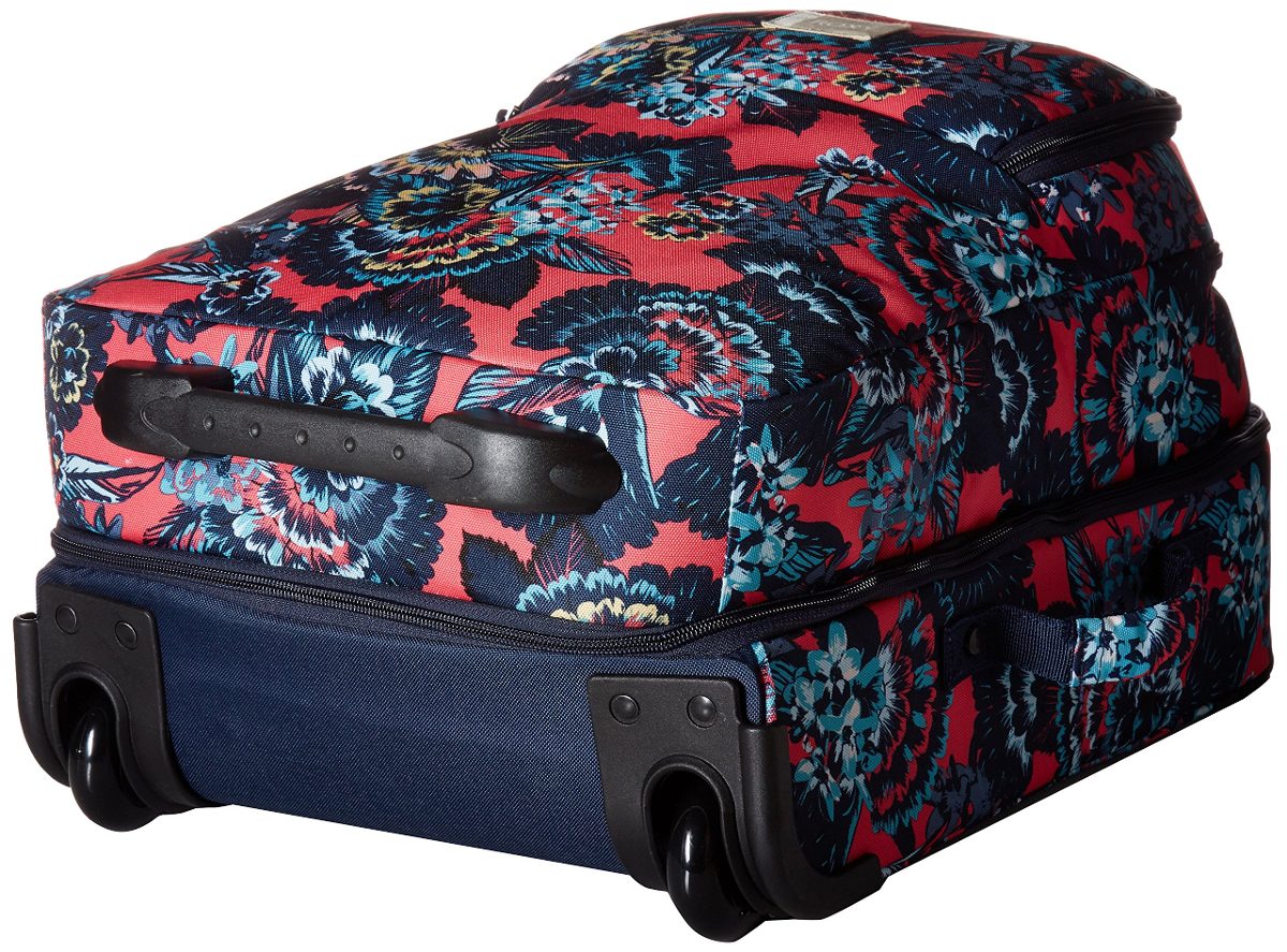 Roxy Wheelie Wheeled Luggage in Rouge Red Mahna Mahna