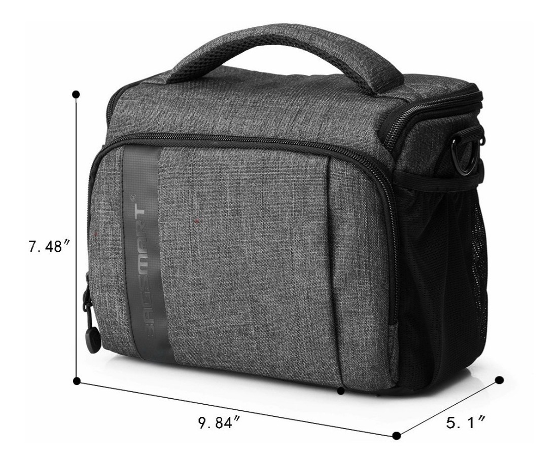 Bolso bandolera impermeable para c/ámara de fotos SLR//DSLR. BAGSMART