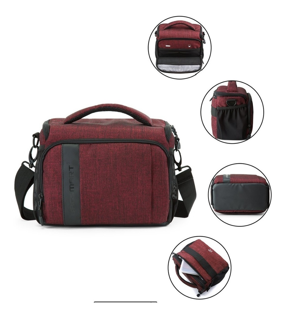 Bolso bandolera impermeable para c/ámara de fotos SLR//DSLR. BAGSMART