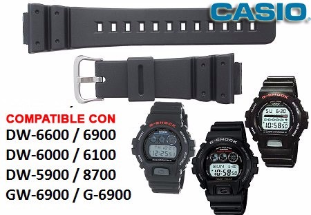 Dw6000 Reloj Dw5900 Shock G Casio Dw6900 Malla Dw6600 De zLqUVjSMGp
