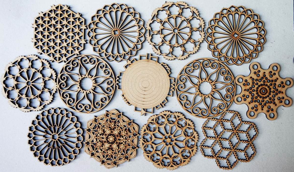 Mandalas en madera