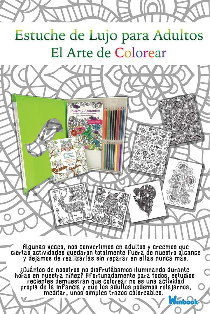 Mandalas Para Colorear Estuche De Arte Para Adultos+ 