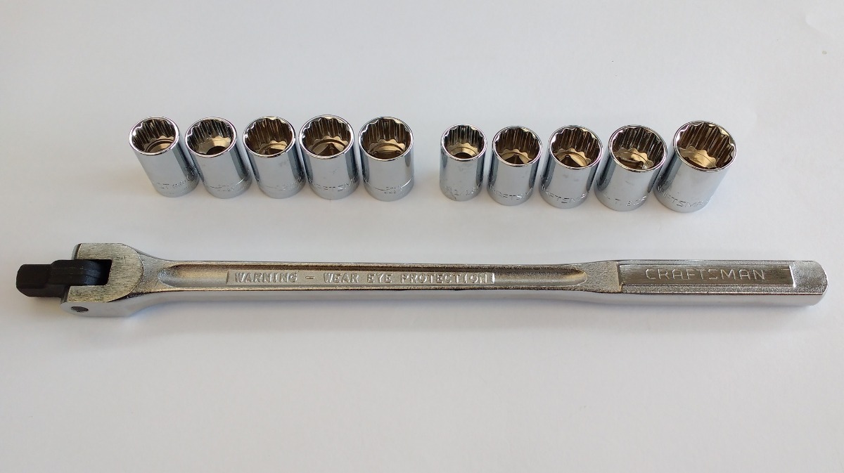 Maneral De 1 2 Maneral 1/2 Craftsman Y 10 Dados 1/2 Metric Std Envio Gratis - $ 850.00