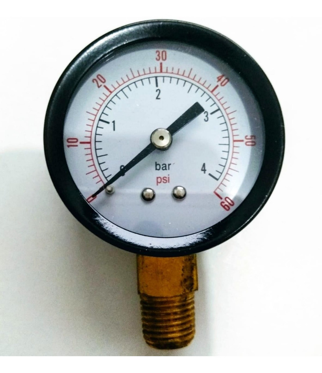 Man metro Vertical Rosca 1 4 Npt 0 4 Bar 60 Psi 50 Mm R 28 00 Em man-metro-glicerina-0-200-psi-altamira-tipo-base-1-4-caratula-de