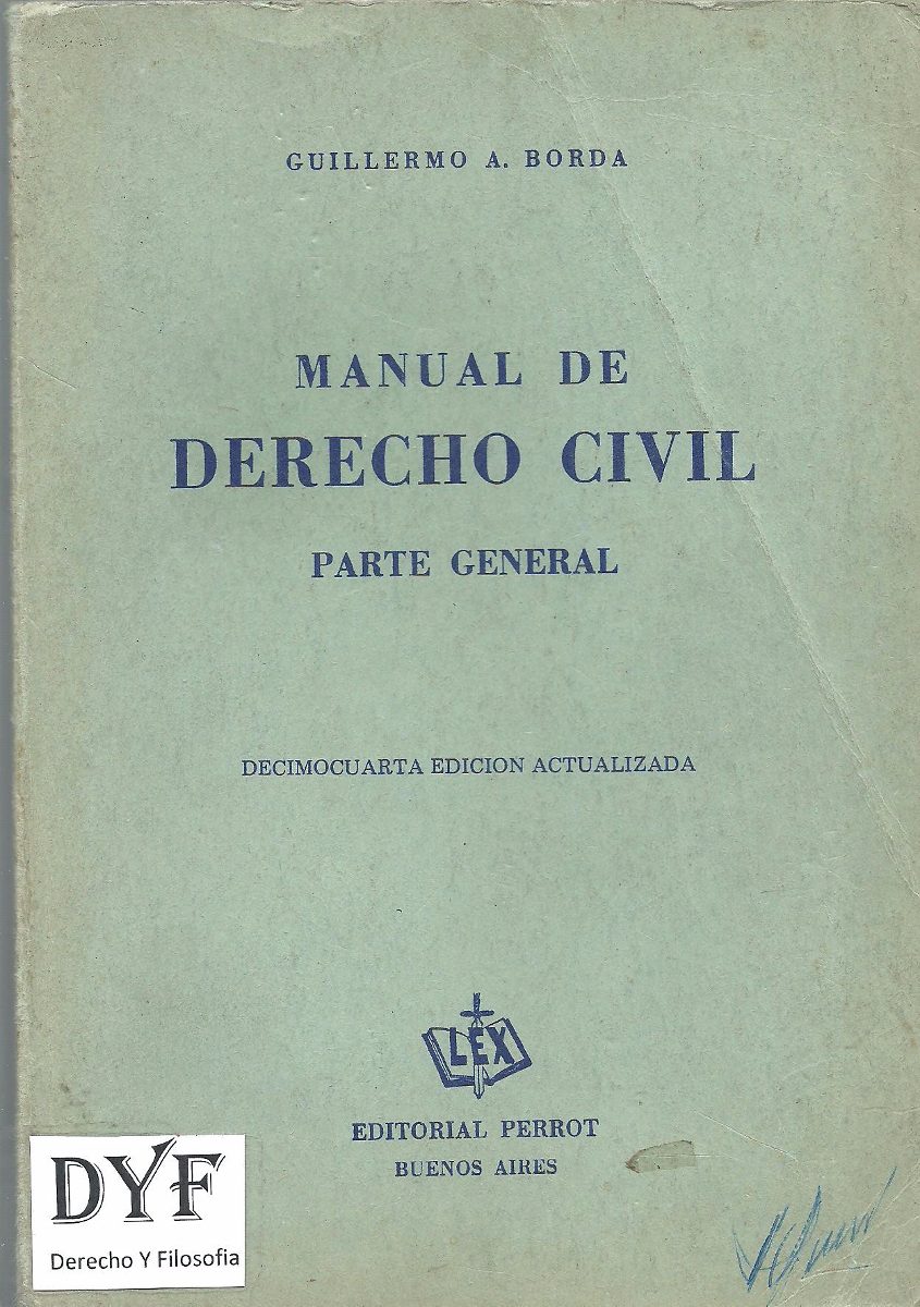 BORDA MANUAL DERECHO CIVIL PDF BORDA MANUAL DERECHO CIVIL PDF