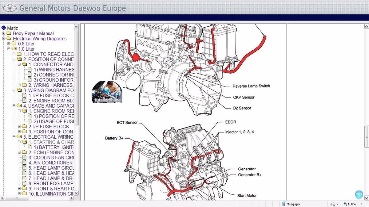 manual de reparación profesional daewoo matiz 1999-2002. Cargando zoom.