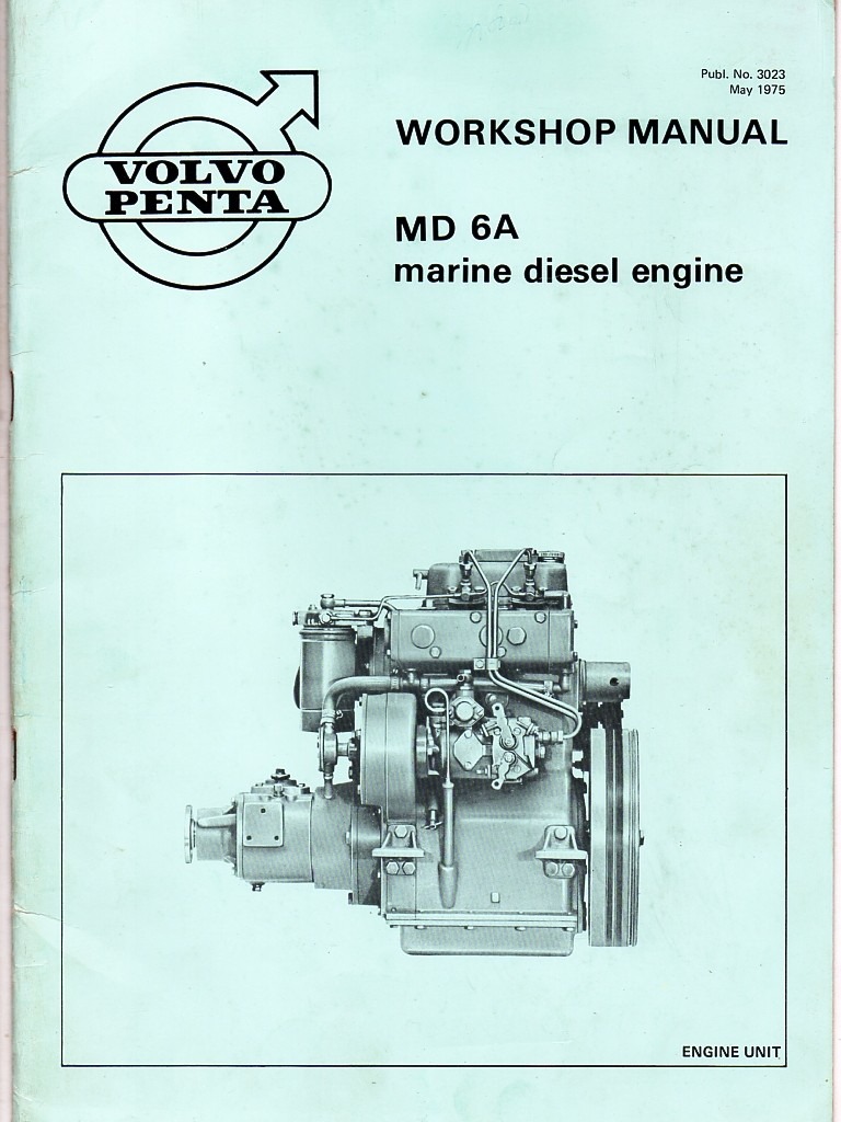 manual de serviço motor maritimo volvo penta md6a md7a 1975. Carregando zoom.