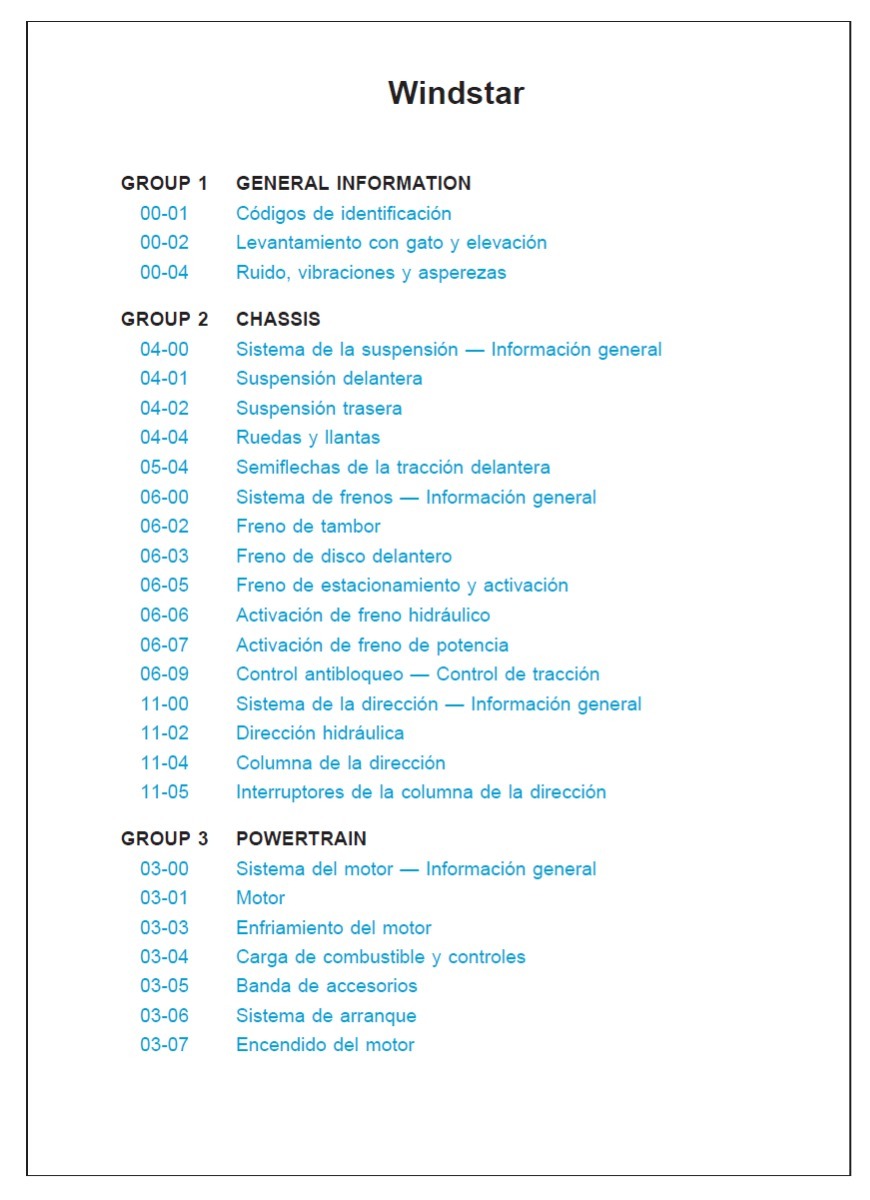 manual de taller para reparar tu ford windstar (2001-2002). Cargando zoom.