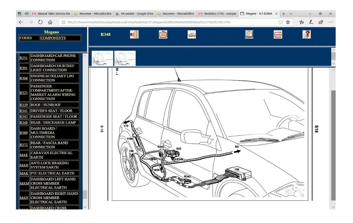 Manual Diagramas Electrico Renault Megane 2 Full