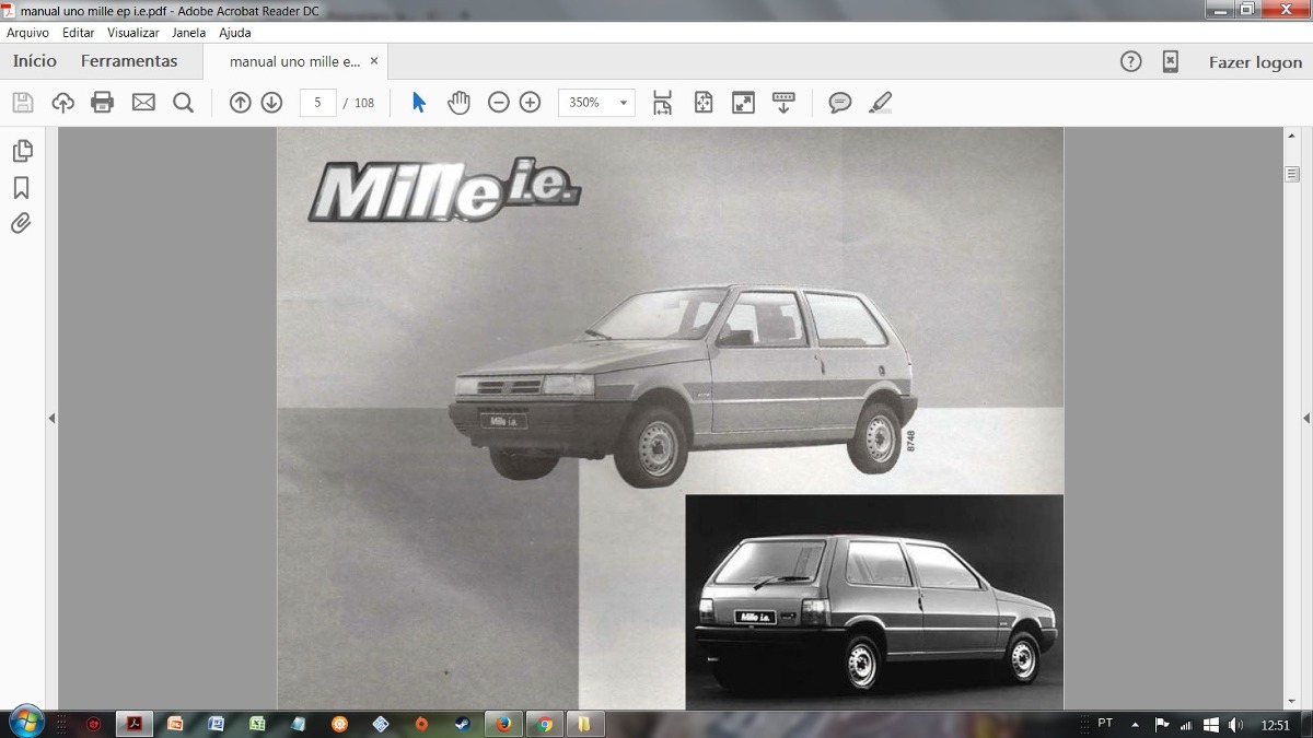 ... manual do proprietário (pdf) fiat uno mille i.e. 1.0, .