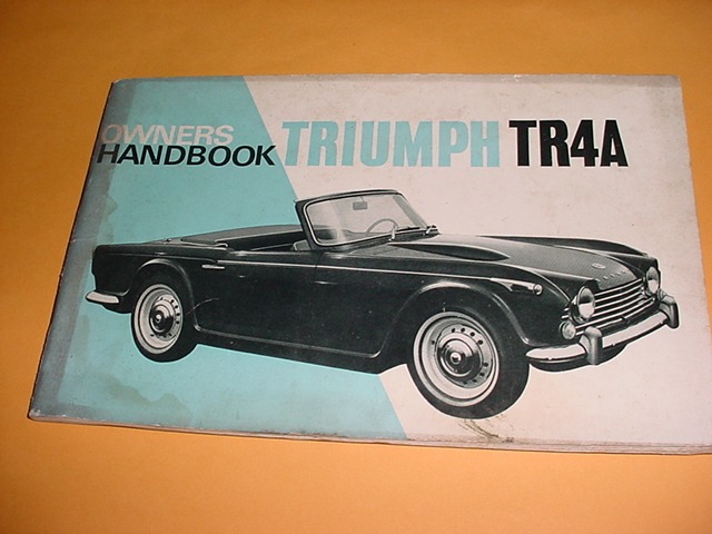 Manual Do Proprietario Triumph Tr4 A Original R 29900 Em