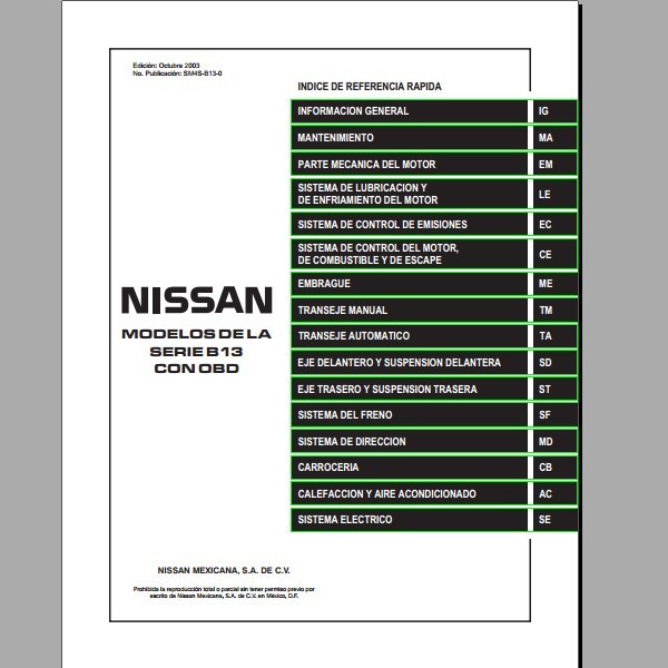 Sentra 2004 manual de usuario samsung
