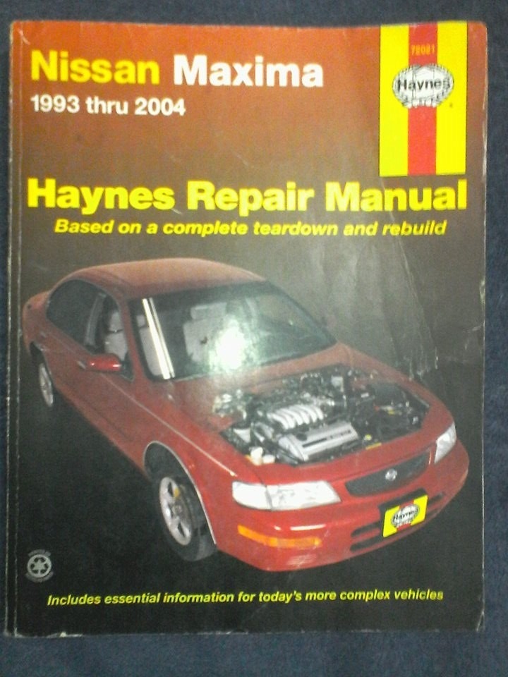 Manual Nissan Maxima 1993 Thru 2004 Haynes Repair Manuals