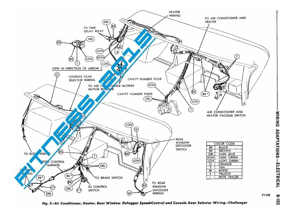 Manual Taller Diagramas Electrico Dodge Challenger 1970