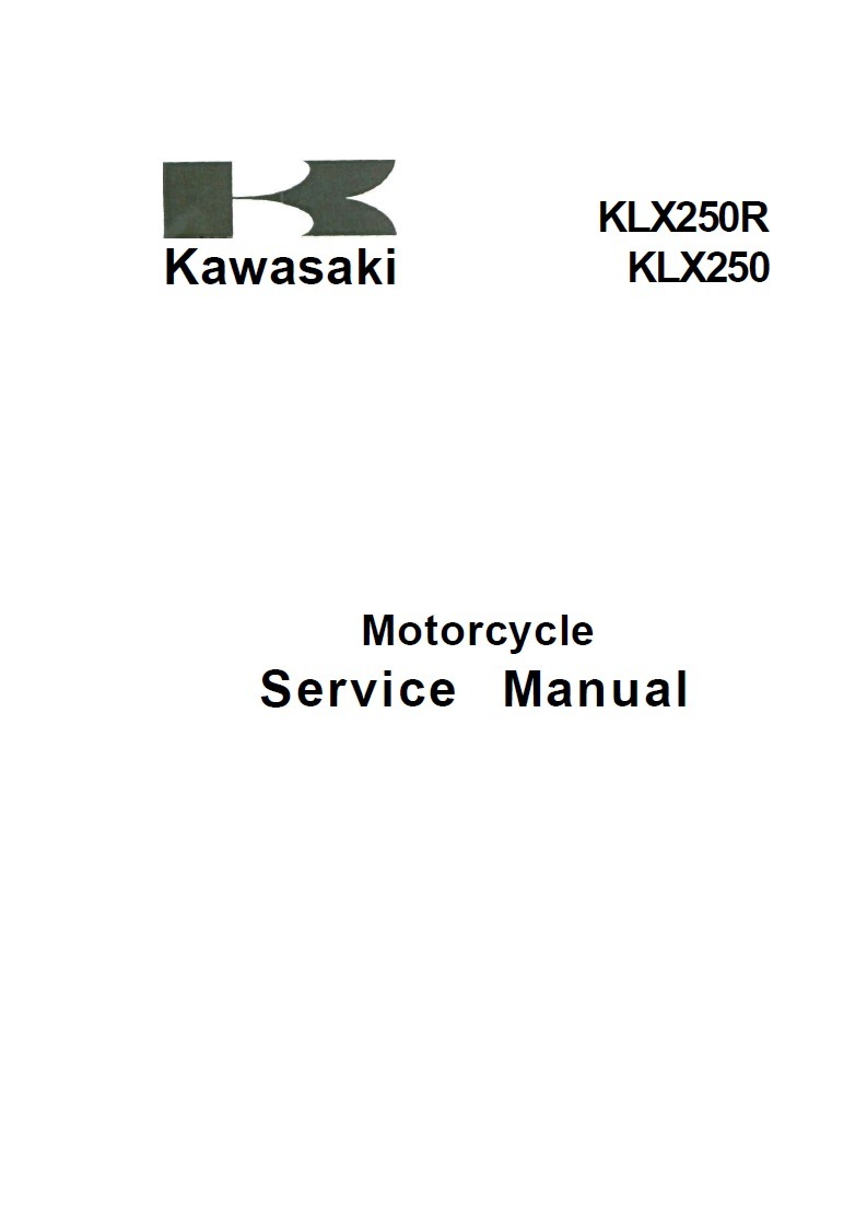 manual taller kawasaki klx 250 y 250 r. Cargando zoom.