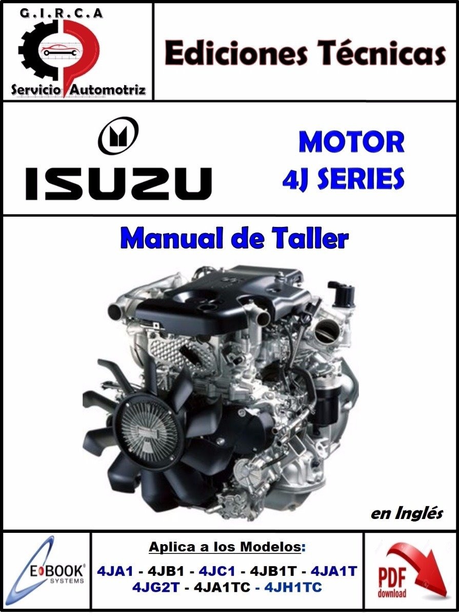 manual taller motor isuzu 4ja1 4jb1 4jc1 4jb1t 4ja1t 4jg2t. Cargando zoom.