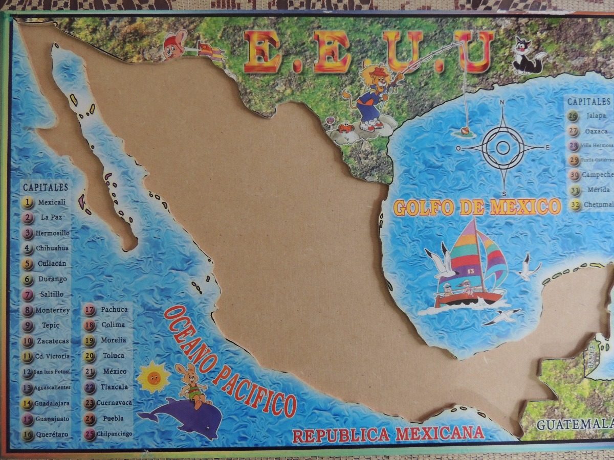 Los 7 Mejores Mapas De Mexico Para Imprimir Etapa Infantil Images