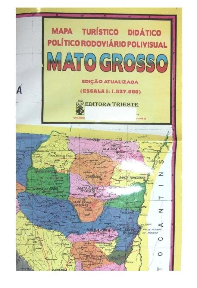 Mapa Geo Politico Rodoviario Gigante Estado Do Mato Grosso D NQ NP 20264 MLB20185912132 102014 F 
