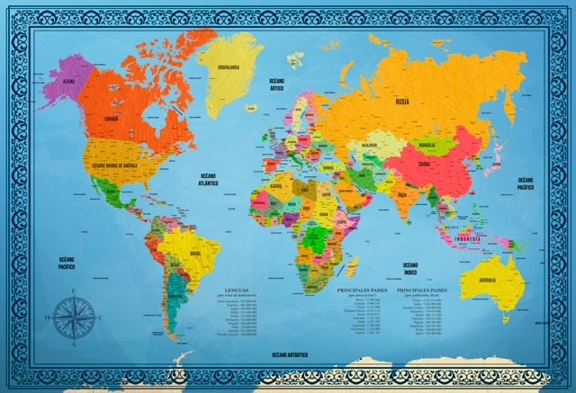 25 Encantador Mapa De Mundial