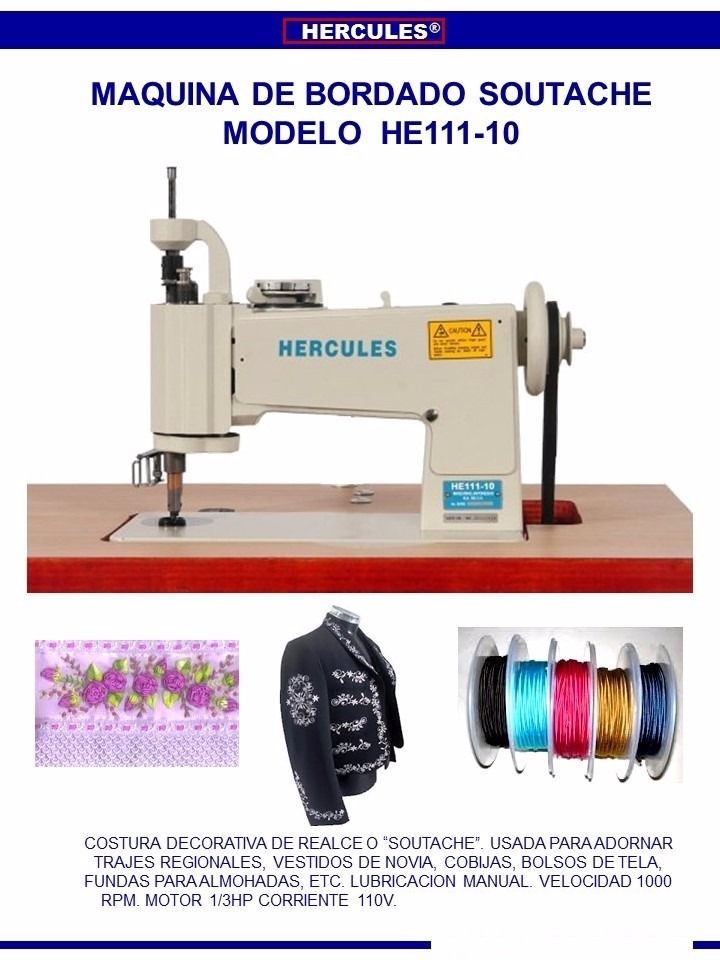 máquina para bordado soutache con mueble y motor nueva - $ 39,000.00