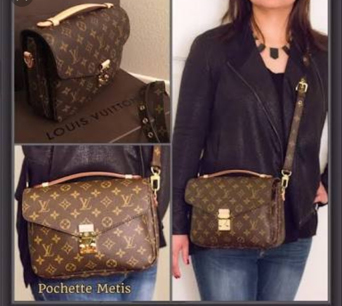 Maravilhosa Bolsa Louis Vuitton Pochette Métis Canvas - R$ 1.050,00 em Mercado Livre