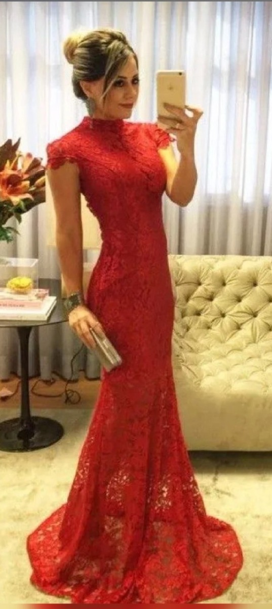 mercadolivre vestido vermelho