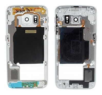 Marco intermedio para Samsung Galaxy s6 g920 blanco Marco intermedio Carcasa Frame