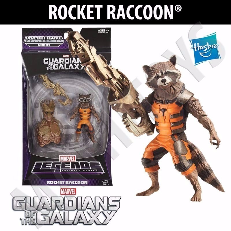 Guardians of the Galaxy Groot Marvel Legends Infinite Series ROCKET RACCOON