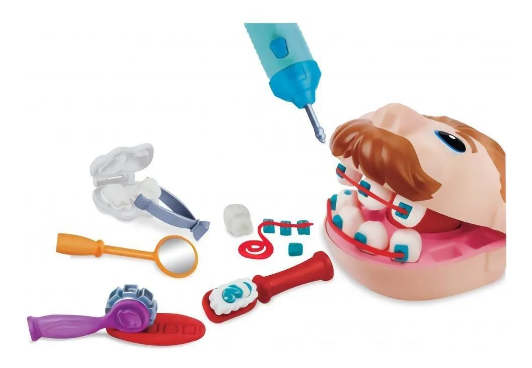 juego de dentista con masa