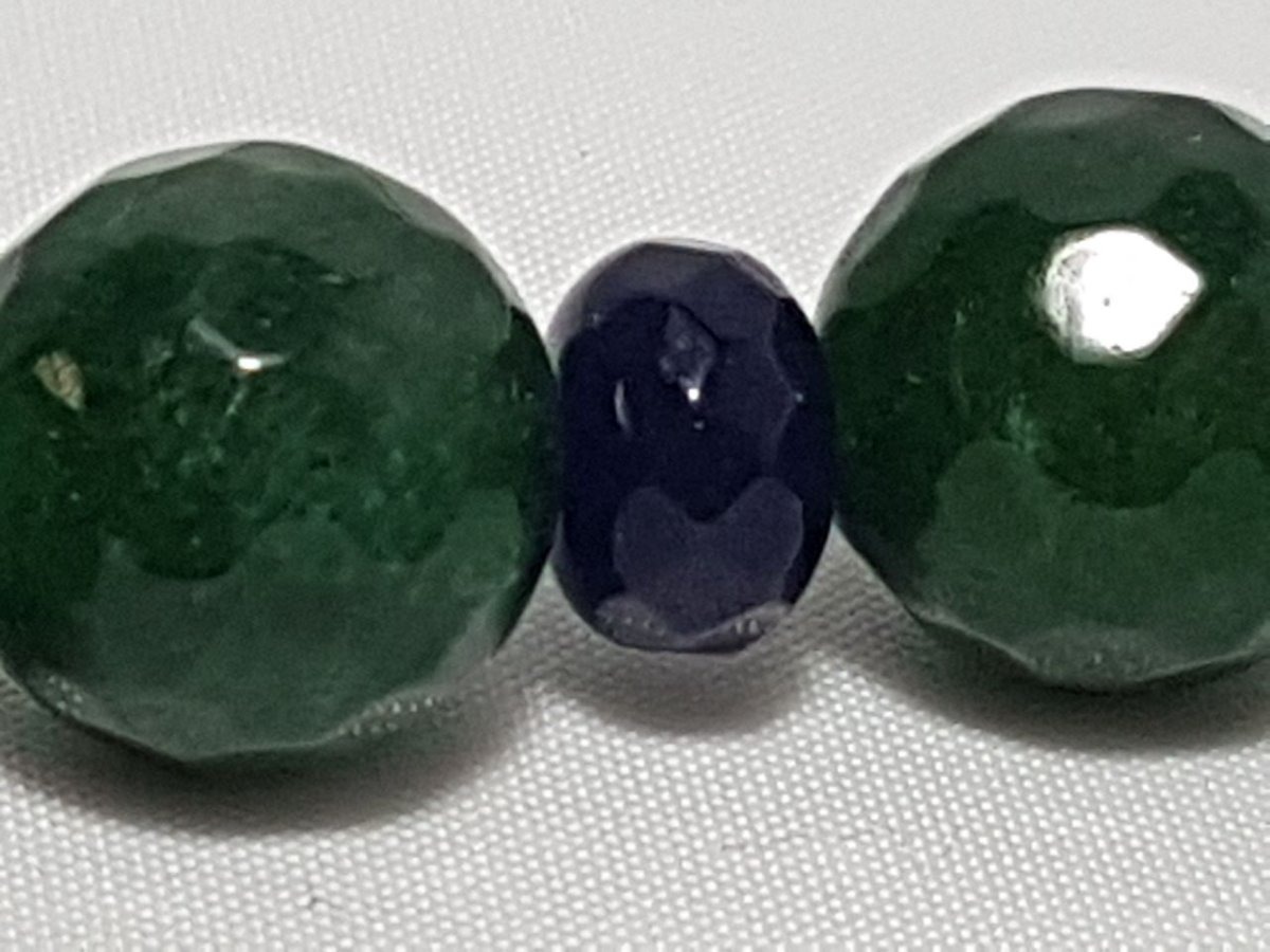 Masbaha Terço Arabe Em Jade Verde 12mm 33cm Terço 