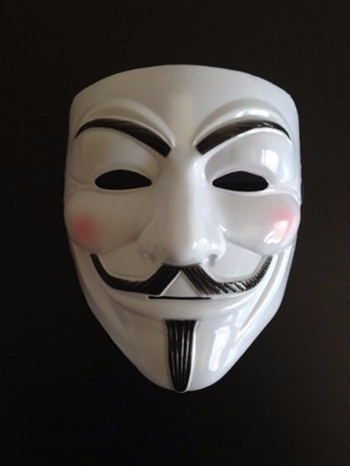 Маска вендетта Обратная сторона. V for Vendetta without Mask. Porcelain Mask Dark s.