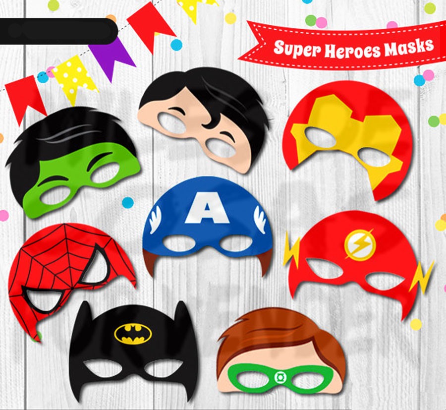 Mascara Antifaz Super Heroes Superman Thor Flash Spiderman Mascara Antifaz Super Heroes Superman Thor Flash Spiderman