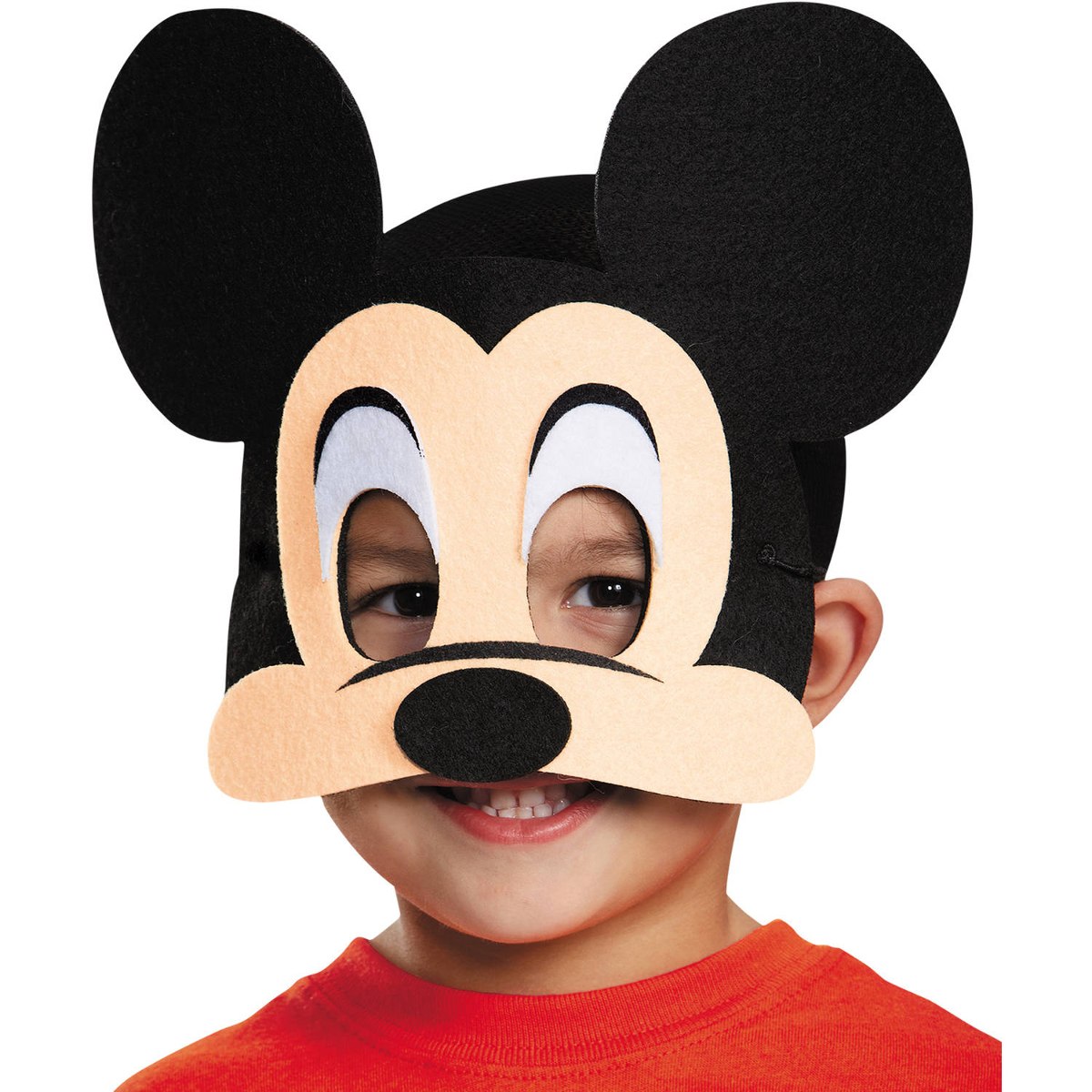 Máscara De Fieltro Mickey Mouse Para Niño Accesorio De 