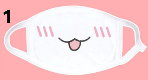 Mascarilla Tapaboca Anti Polvo Kawaii Anime Algodón - S/ 15,00 en
