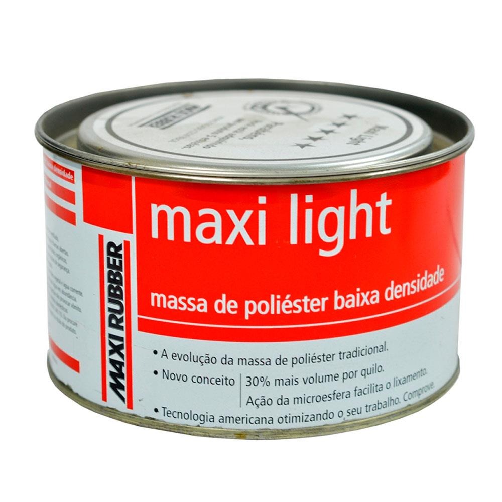 Massa De Polir Maxi Rubber Massa Poliester - Maxi Rubber - Maxi Light - 900g - Cada - R$ 59,60 em