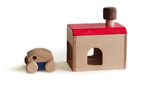 Para Mascotas Juguetes Garaje Masutoro De Y Madera BWrxoeCd