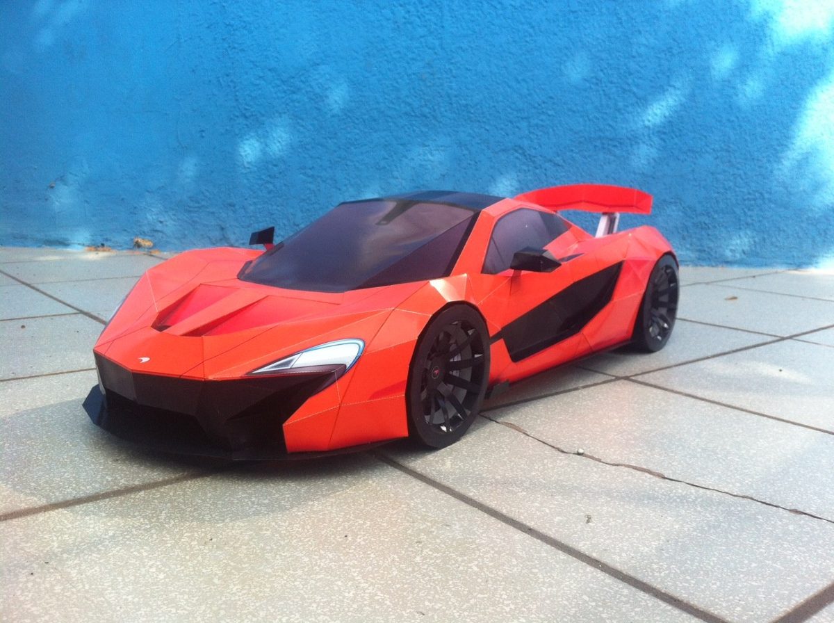 Mclaren P1 (modelo Para Armar En Papel) - $ 59.00 en 