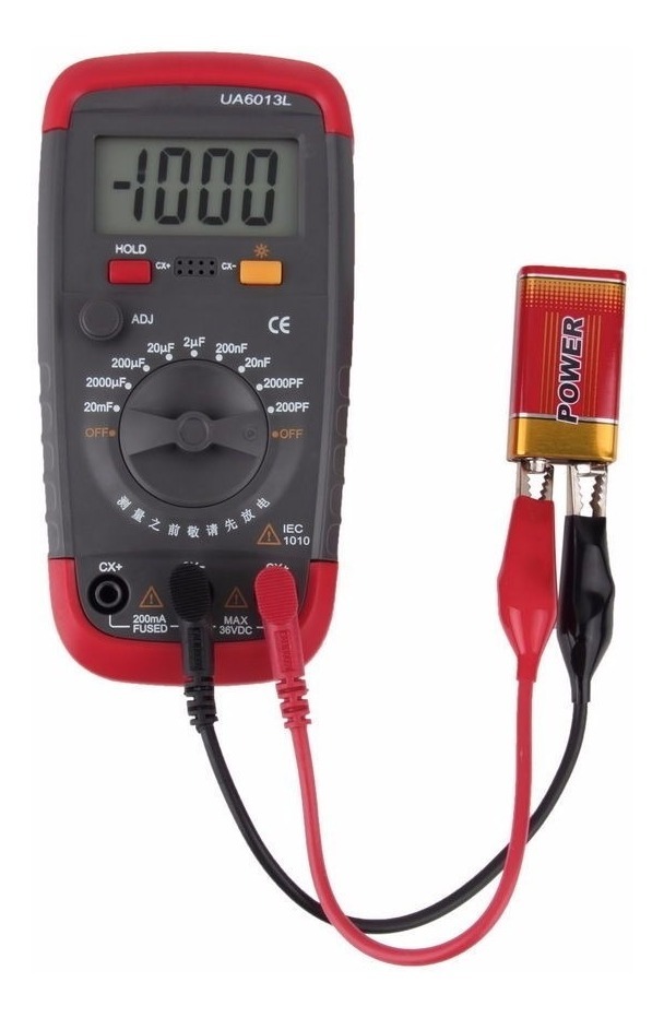 Capacimetro Digital Medidor Capacidad Condensador Capacitancia Tester LCD