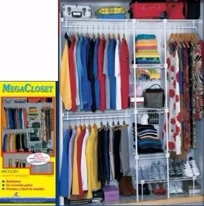 Megacloset aerocloset para cuarto, ropero, baño o armario! bs ...